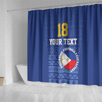 Custom Philippines Football Shower Curtain Pambansang koponan ng futbol ng Pilipinas