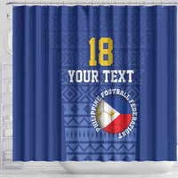 Custom Philippines Football Shower Curtain Pambansang koponan ng futbol ng Pilipinas