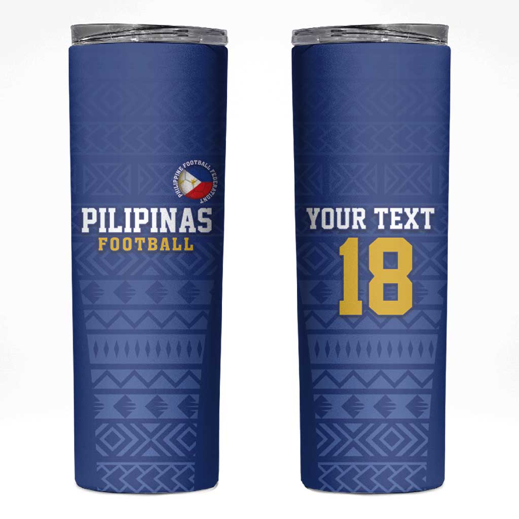 Custom Philippines Football Skinny Tumbler Pambansang koponan ng futbol ng Pilipinas