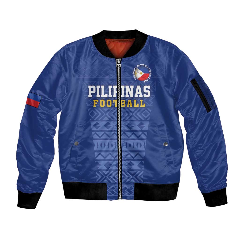 Custom Philippines Football Sleeve Zip Bomber Jacket Pambansang koponan ng futbol ng Pilipinas