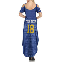 Custom Philippines Football Summer Maxi Dress Pambansang koponan ng futbol ng Pilipinas
