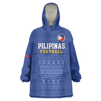 Custom Philippines Football Wearable Blanket Hoodie Pambansang koponan ng futbol ng Pilipinas