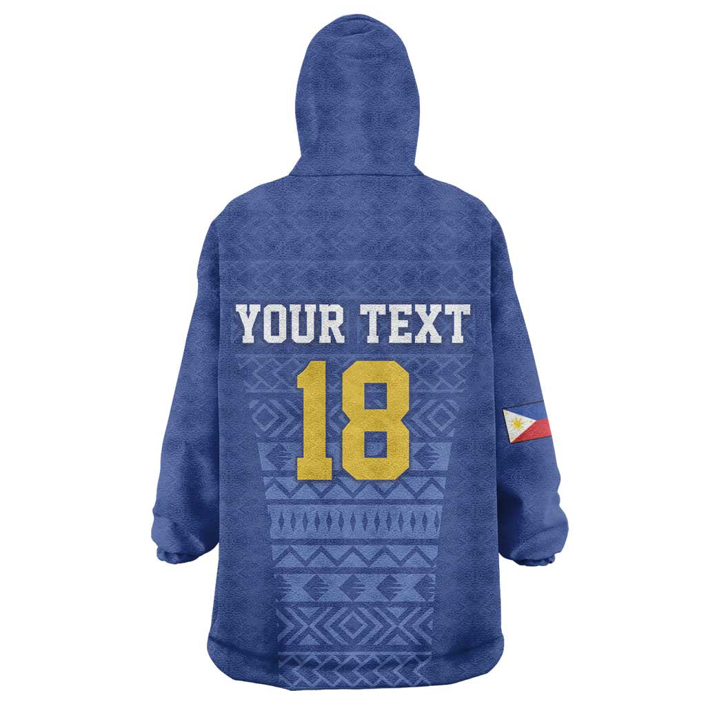 Custom Philippines Football Wearable Blanket Hoodie Pambansang koponan ng futbol ng Pilipinas