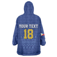 Custom Philippines Football Wearable Blanket Hoodie Pambansang koponan ng futbol ng Pilipinas