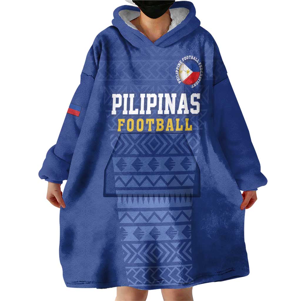 Custom Philippines Football Wearable Blanket Hoodie Pambansang koponan ng futbol ng Pilipinas