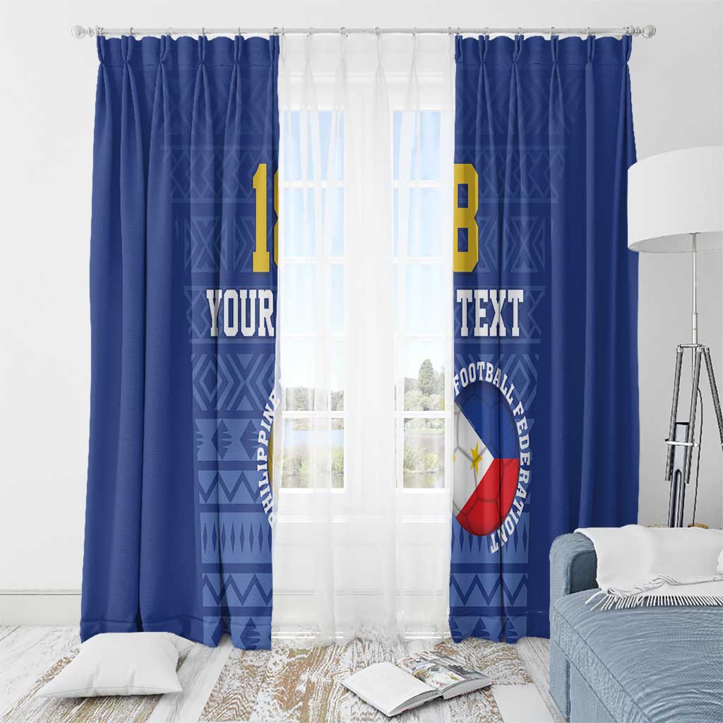 Custom Philippines Football Window Curtain Pambansang koponan ng futbol ng Pilipinas