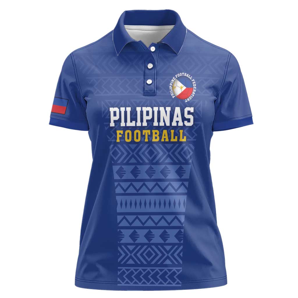 Custom Philippines Football Women Polo Shirt Pambansang koponan ng futbol ng Pilipinas