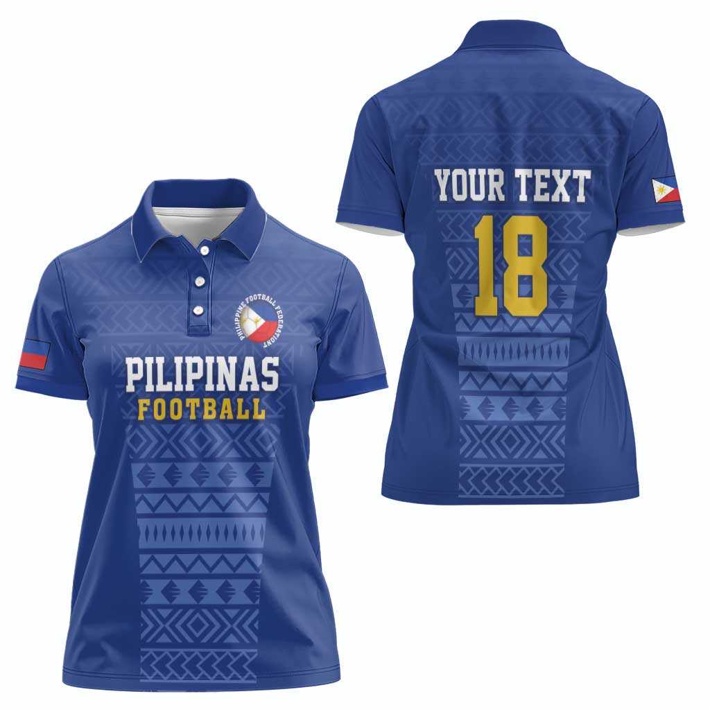 Custom Philippines Football Women Polo Shirt Pambansang koponan ng futbol ng Pilipinas