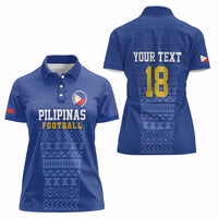 Custom Philippines Football Women Polo Shirt Pambansang koponan ng futbol ng Pilipinas