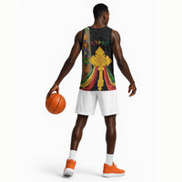 Ethiopia Lion Cross Basketball Jersey Habesha Heritage Style
