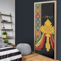 Ethiopia Lion Cross Door Cover Habesha Heritage Style