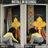 Ethiopia Lion Cross Door Cover Habesha Heritage Style