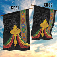 Ethiopia Lion Cross Garden Flag Habesha Heritage Style