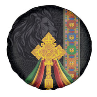 Ethiopia Lion Cross Spare Tire Cover Habesha Heritage Style