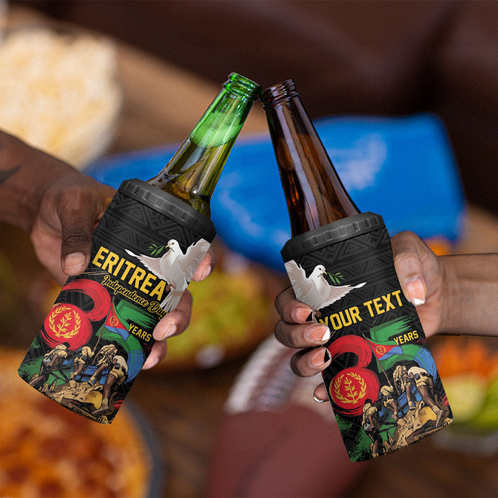 Personalized Eritrea Independence 35 Years 4 in 1 Can Cooler Tumbler Freedom Fighters Heritage