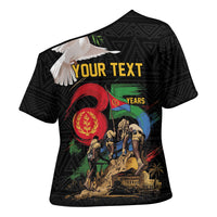 Personalized Eritrea Independence 35 Years Cross Shoulder Shirt Freedom Fighters Heritage