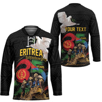 Personalized Eritrea Independence 35 Years Hockey Jersey Freedom Fighters Heritage