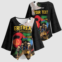Personalized Eritrea Independence 35 Years Kimono Sleeve Blouse Freedom Fighters Heritage