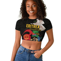 Personalized Eritrea Independence 35 Years Raglan Cropped T shirt Freedom Fighters Heritage