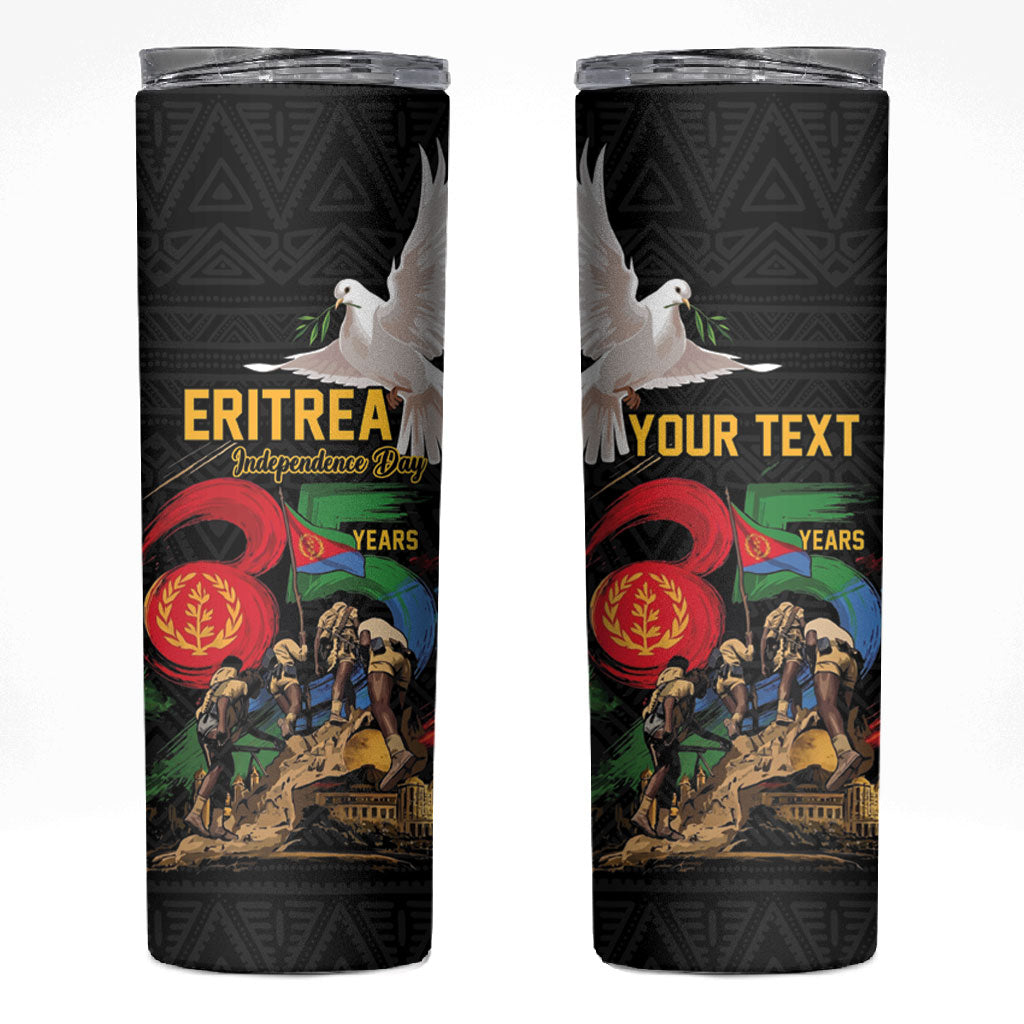 Personalized Eritrea Independence 35 Years Skinny Tumbler Freedom Fighters Heritage