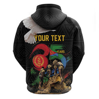 Personalized Eritrea Independence 35 Years Zip Hoodie Freedom Fighters Heritage
