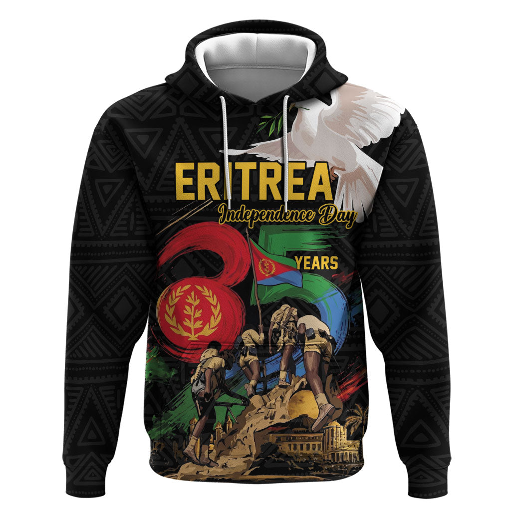 Personalized Eritrea Independence 35 Years Zip Hoodie Freedom Fighters Heritage