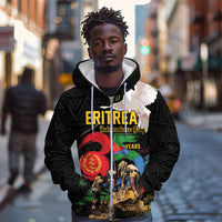 Personalized Eritrea Independence 35 Years Zip Hoodie Freedom Fighters Heritage