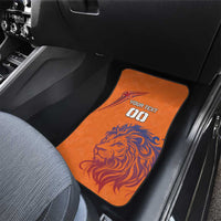 Custom Netherlands Football Car Mats Oranje Lion - Wonder Print Shop