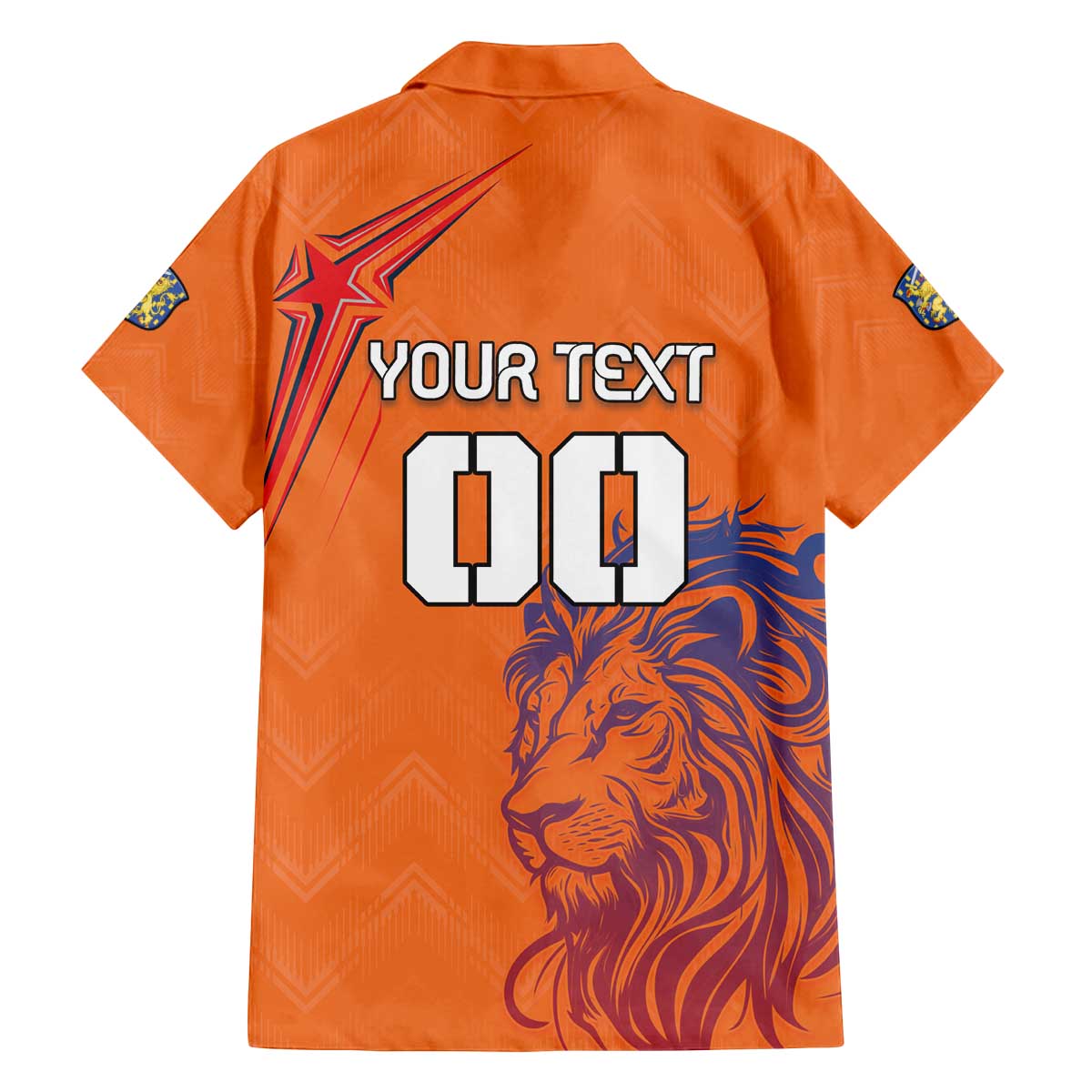 Custom Netherlands Football Family Matching Off The Shoulder Long Sleeve Dress and Hawaiian Shirt Oranje Lion - Wonder Print Shop