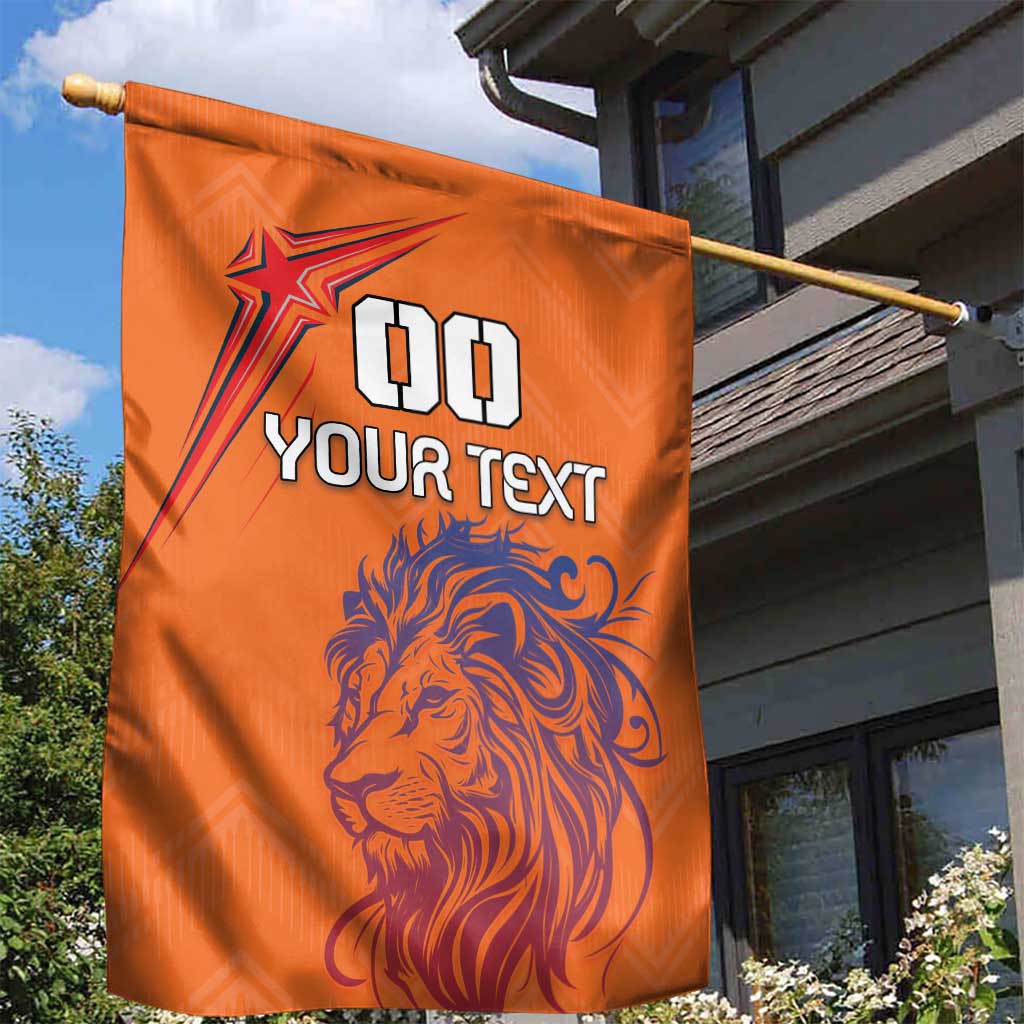 Custom Netherlands Football Garden Flag Oranje Lion - Wonder Print Shop