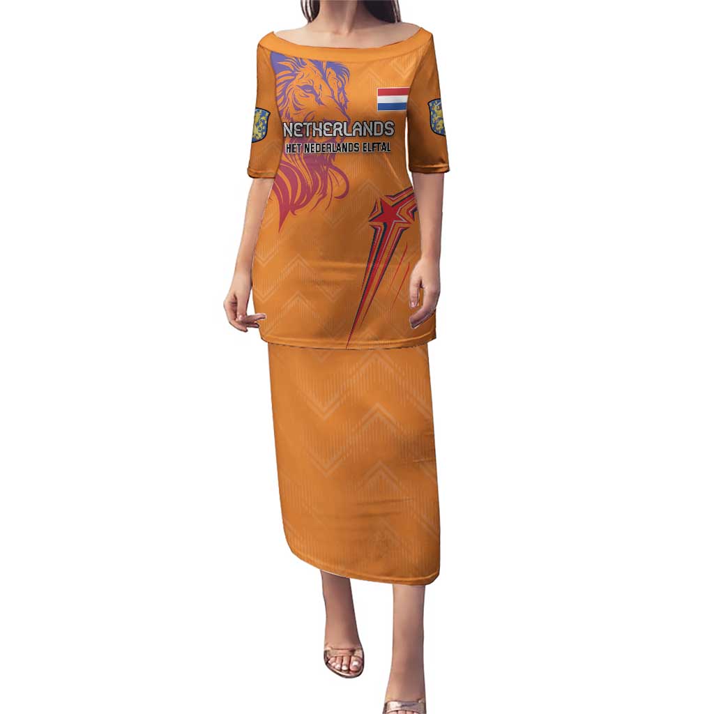Custom Netherlands Football Puletasi Oranje Lion - Wonder Print Shop