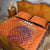 Custom Netherlands Football Quilt Bed Set Oranje Lion - Wonder Print Shop