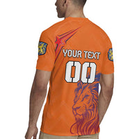 Custom Netherlands Football Rugby Jersey Oranje Lion - Wonder Print Shop