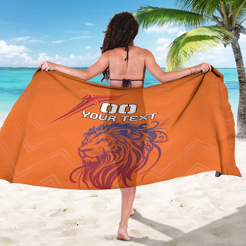 Custom Netherlands Football Sarong Oranje Lion - Wonder Print Shop