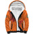 Custom Netherlands Football Sherpa Hoodie Oranje Lion - Wonder Print Shop