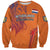 Custom Netherlands Football Sweatshirt Oranje Lion - Wonder Print Shop
