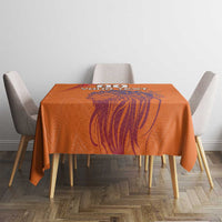 Custom Netherlands Football Tablecloth Oranje Lion - Wonder Print Shop