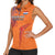 Custom Netherlands Football Women Sleeveless Polo Shirt Oranje Lion - Wonder Print Shop