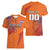 Custom Netherlands Football Women V-Neck T-Shirt Oranje Lion - Wonder Print Shop