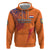 Custom Netherlands Football Zip Hoodie Oranje Lion - Wonder Print Shop