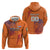 Custom Netherlands Football Zip Hoodie Oranje Lion - Wonder Print Shop
