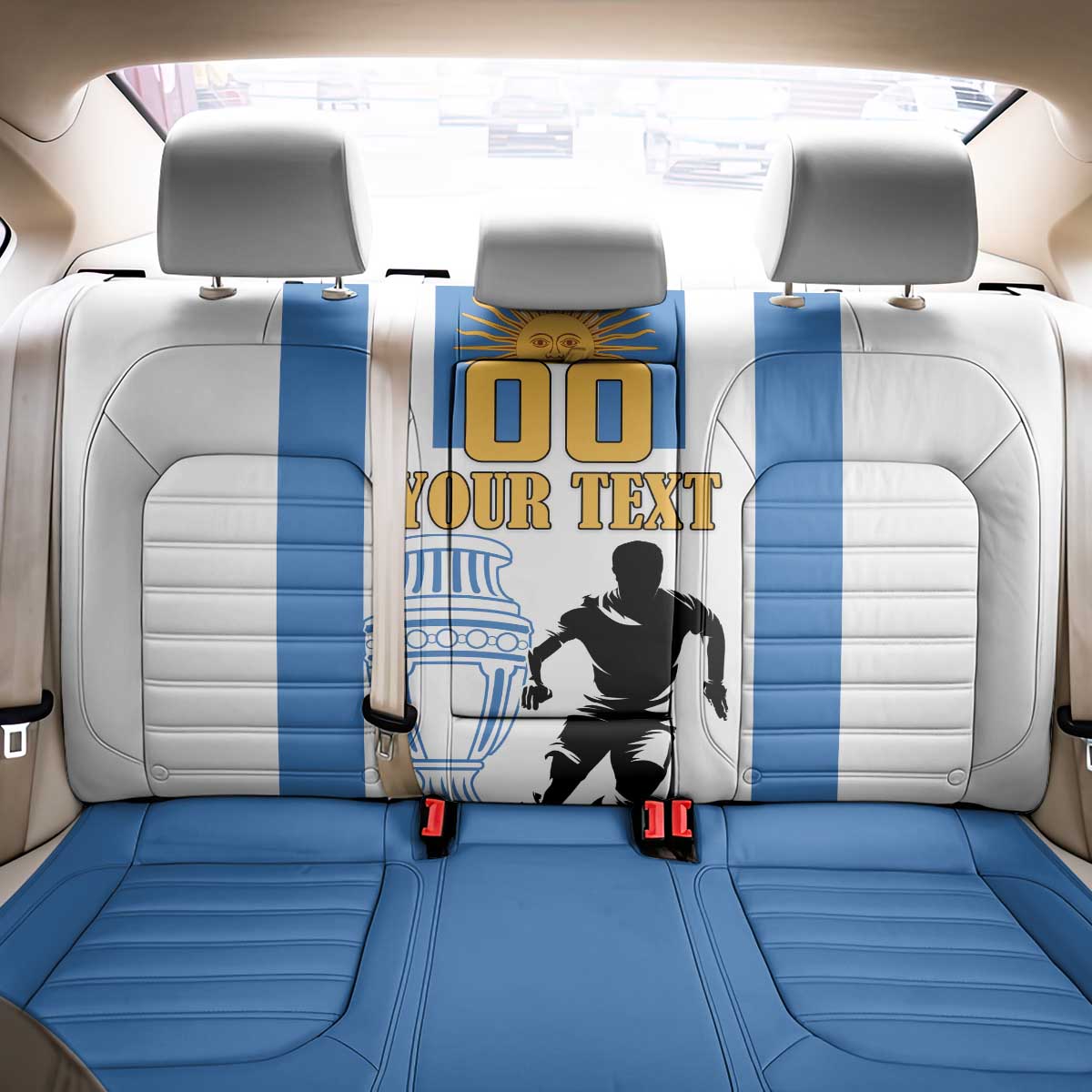 Custom Argentina Football Back Car Seat Cover We Are The Champions - Wonder Print Shop