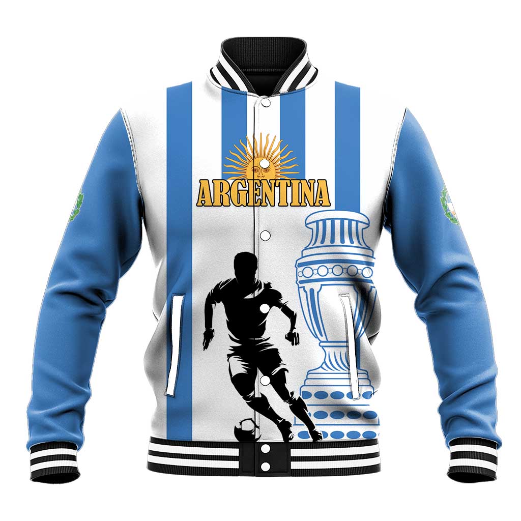 Custom Argentina Football Baseball Jacket We Are The Champions - Wonder Print Shop