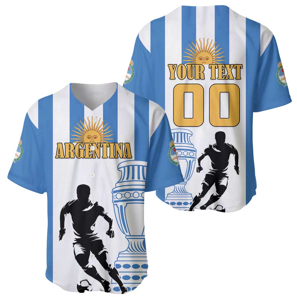 Custom Argentina Football Baseball Jersey We Are The Champions - Wonder Print Shop
