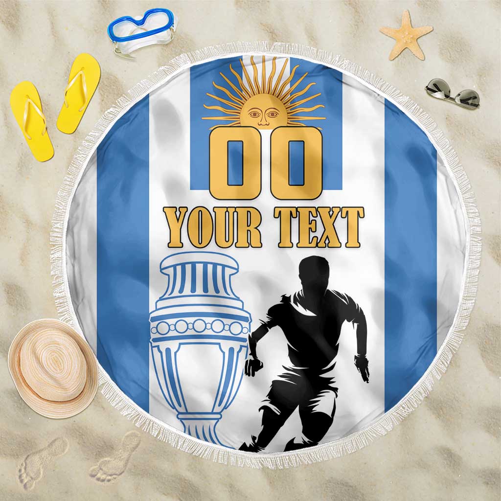 Custom Argentina Football Beach Blanket We Are The Champions - Wonder Print Shop
