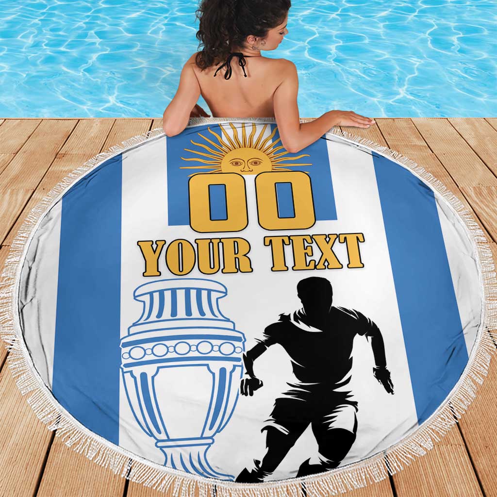 Custom Argentina Football Beach Blanket We Are The Champions - Wonder Print Shop