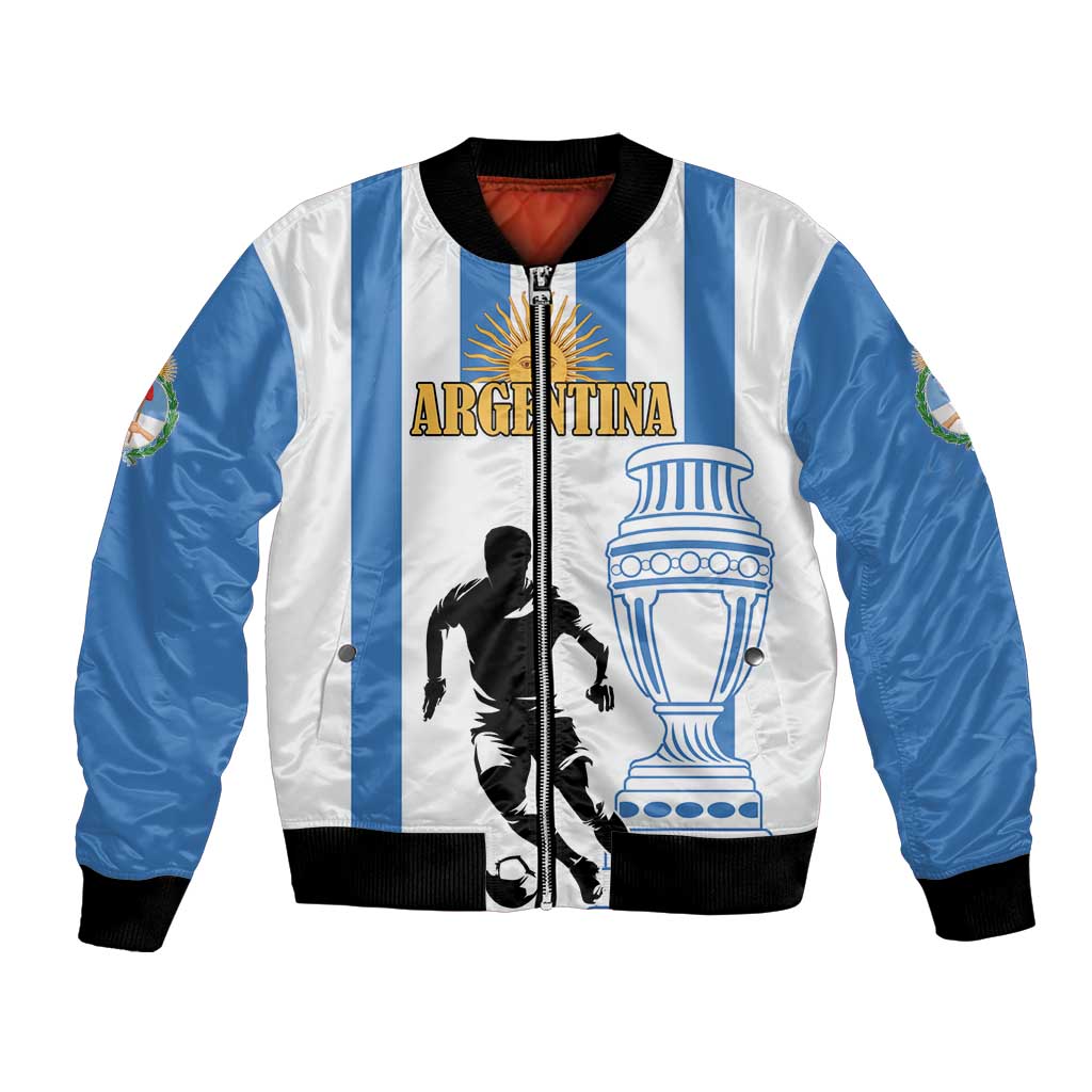 Custom Argentina Football Bomber Jacket We Are The Champions - Wonder Print Shop