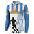 Custom Argentina Football Button Sweatshirt We Are The Champions - Wonder Print Shop