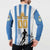Custom Argentina Football Button Sweatshirt We Are The Champions - Wonder Print Shop