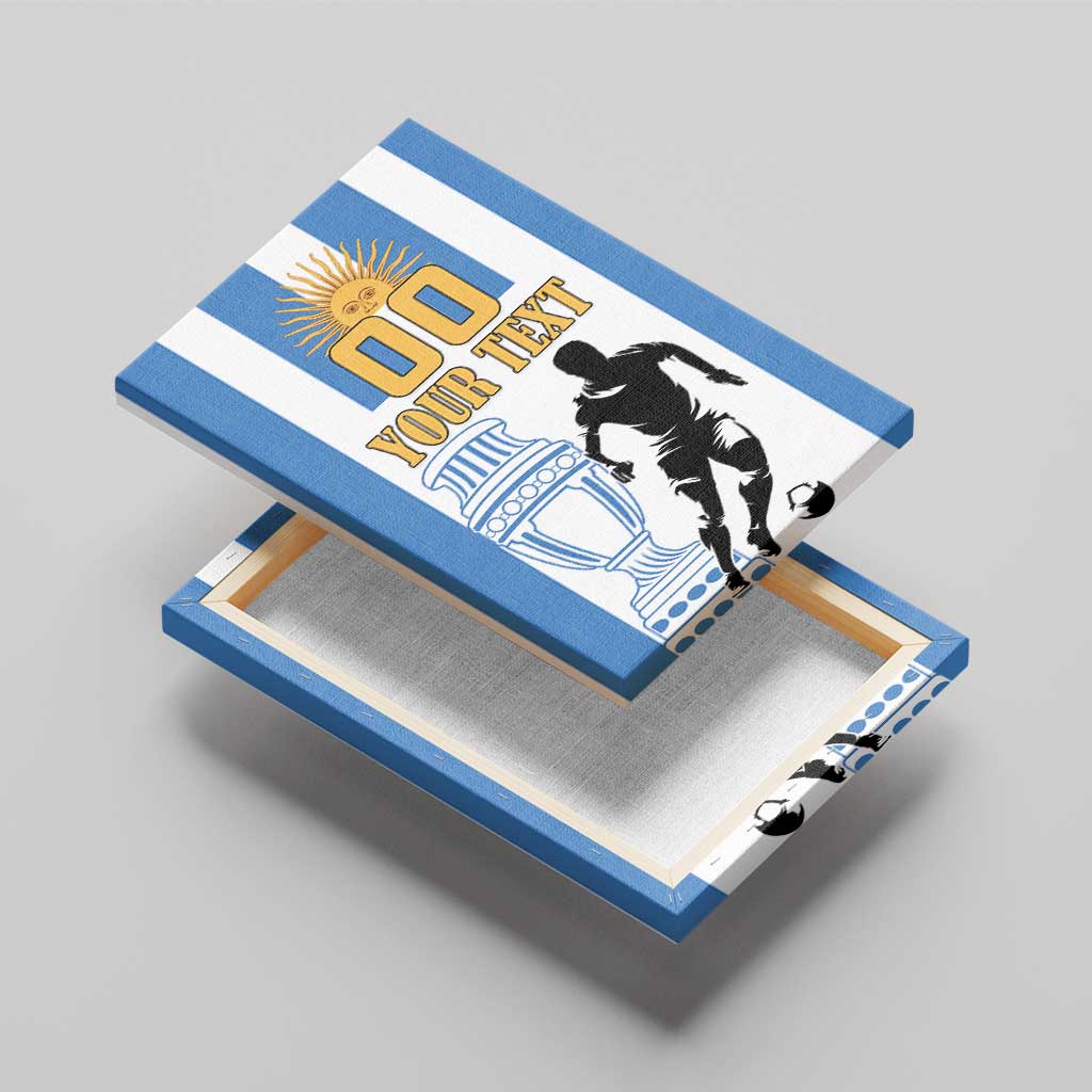Custom Argentina Football Canvas Wall Art We Are The Champions - Wonder Print Shop